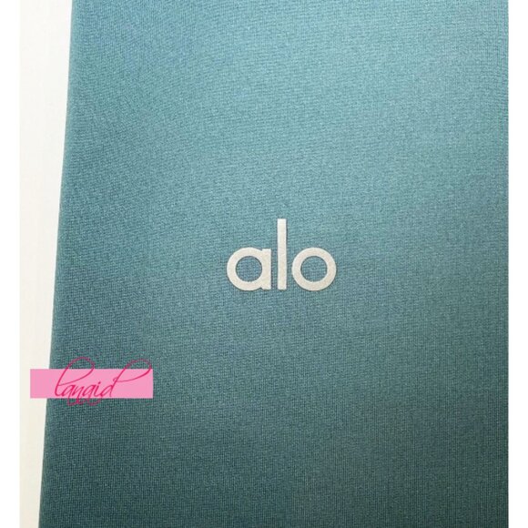 Alo High-Waist Airlift Leggings Teal Agate Hi-Rise Waisted Tights Skinny Pants M - Picture 7 of 9